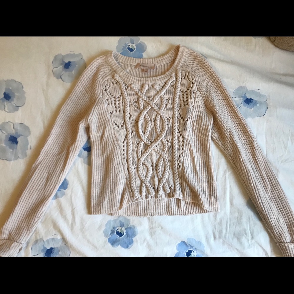 Philosophy cable sweater